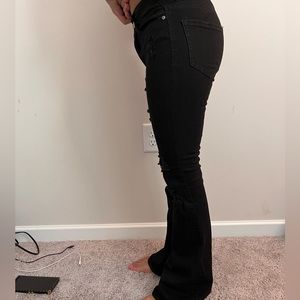 blare ripped flare jeans